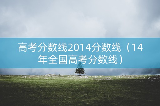 高考分数线2014分数线(14年全国高考分数线) 高考分数线2014分数线(14年全国高考分数线)