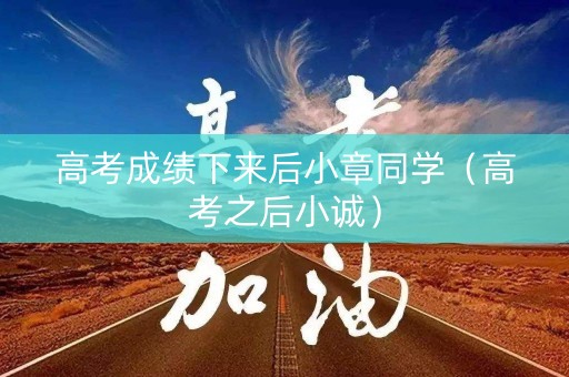 高考成绩下来后小章同学(高考之后小诚) 高考成绩下来后小章同学(高考之后小诚)