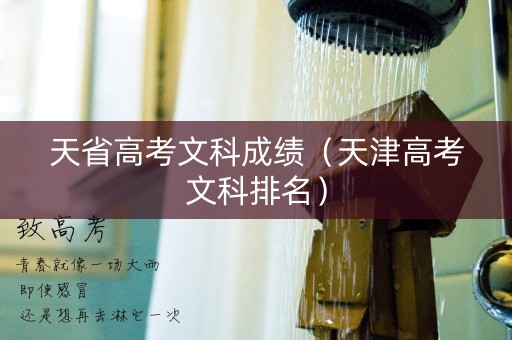 天省高考文科成绩（天津高考文科排名）