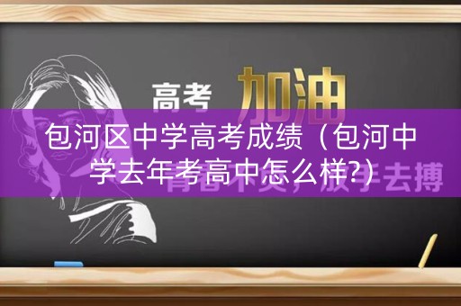 包河区中学高考成绩（包河中学去年考高中怎么样?）