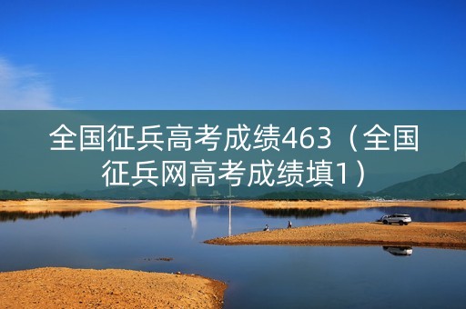 全国征兵高考成绩463（全国征兵网高考成绩填1）