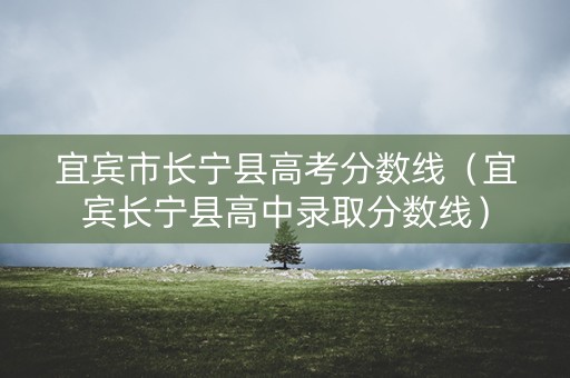宜宾市长宁县高考分数线（宜宾长宁县高中录取分数线）