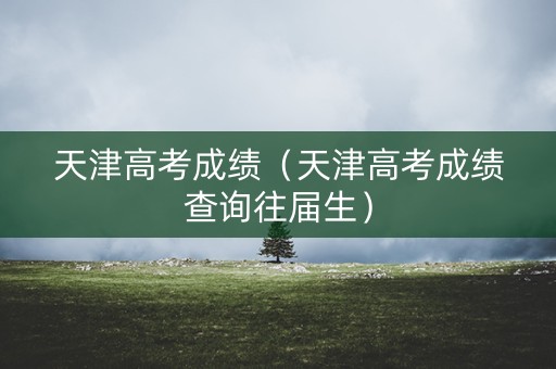 天津高考成绩（天津高考成绩查询往届生）