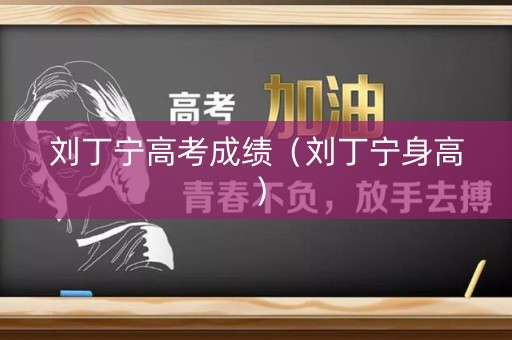 刘丁宁高考成绩(刘丁宁身高) 刘丁宁高考成绩(刘丁宁身高)