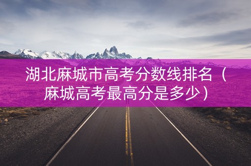 湖北麻城市高考分数线排名（麻城高考最高分是多少）