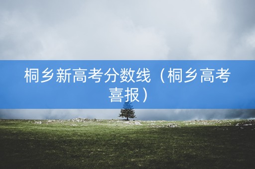 桐乡新高考分数线(桐乡高考喜报) 桐乡新高考分数线(桐乡高考喜报)