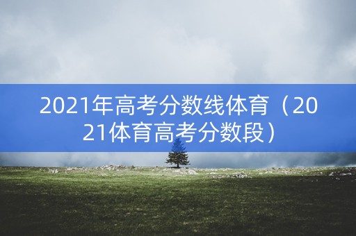 2021年高考分数线体育（2021体育高考分数段）