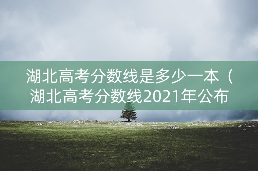 湖北高考分数线是多少一本（湖北高考分数线2021年公布一本线）