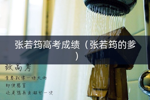 张若筠高考成绩（张若筠的爹）