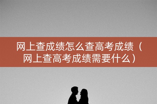 网上查成绩怎么查高考成绩(网上查高考成绩需要什么) 网上查成绩怎么查高考成绩(网上查高考成绩需要什么)