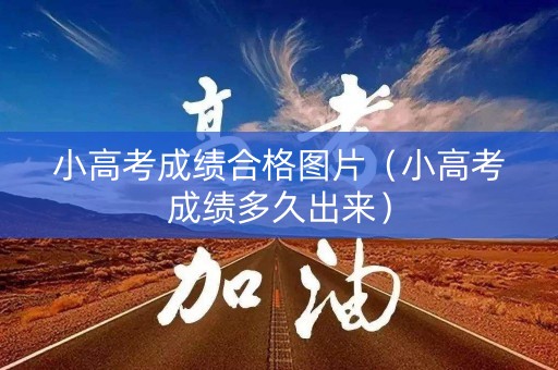 小高考成绩合格图片(小高考成绩多久出来) 小高考成绩合格图片(小高考成绩多久出来)