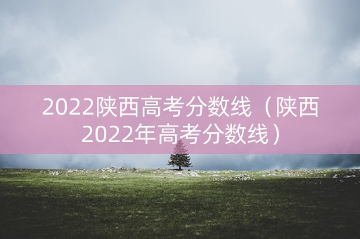 2022陕西高考分数线(陕西2022年高考分数线) 2022陕西高考分数线(陕西2022年高考分数线)