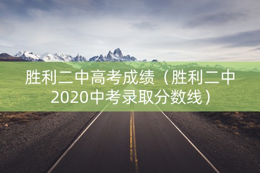 胜利二中高考成绩（胜利二中2020中考录取分数线）