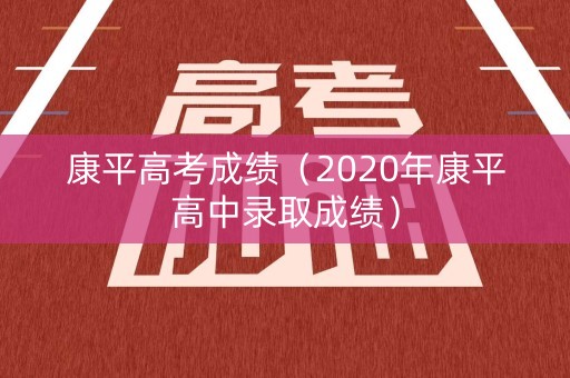 康平高考成绩（2020年康平高中录取成绩）