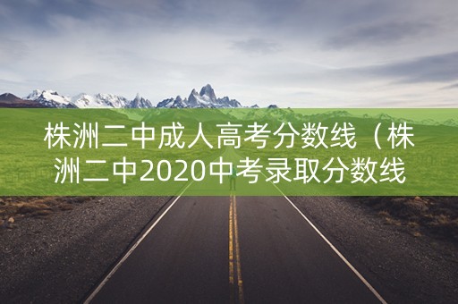 株洲二中成人高考分数线（株洲二中2020中考录取分数线）