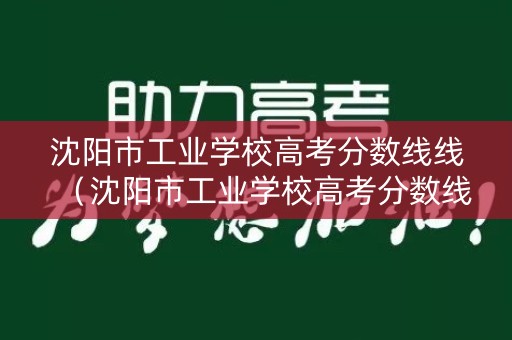 沈阳市工业学校高考分数线线（沈阳市工业学校高考分数线线是多少）