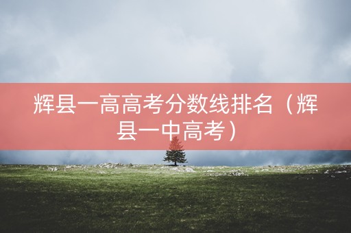 辉县一高高考分数线排名(辉县一中高考) 辉县一高高考分数线排名(辉县一中高考)