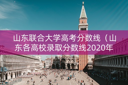 山东联合大学高考分数线（山东各高校录取分数线2020年）