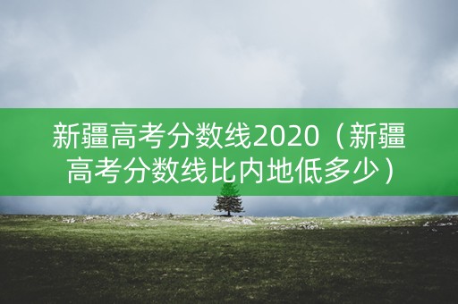 新疆高考分数线2020(新疆高考分数线比内地低多少) 新疆高考分数线2020(新疆高考分数线比内地低多少)