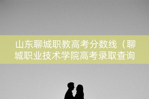 山东聊城职教高考分数线（聊城职业技术学院高考录取查询）