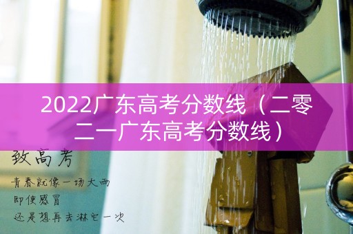 2022广东高考分数线（二零二一广东高考分数线）