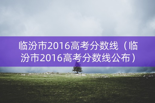 临汾市2016高考分数线(临汾市2016高考分数线公布) 临汾市2016高考分数线(临汾市2016高考分数线公布)