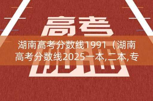 湖南高考分数线1991（湖南高考分数线2025一本,二本,专科）