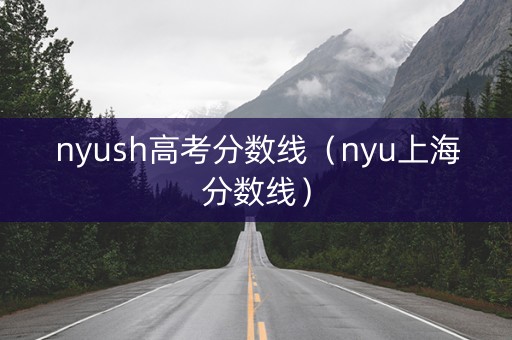 nyush高考分数线（nyu上海分数线）