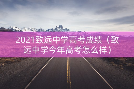2021致远中学高考成绩（致远中学今年高考怎么样）
