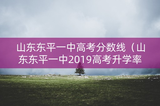 山东东平一中高考分数线(山东东平一中2019高考升学率) 山东东平一中高考分数线(山东东平一中2019高考升学率)