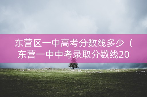 东营区一中高考分数线多少（东营一中中考录取分数线2020）