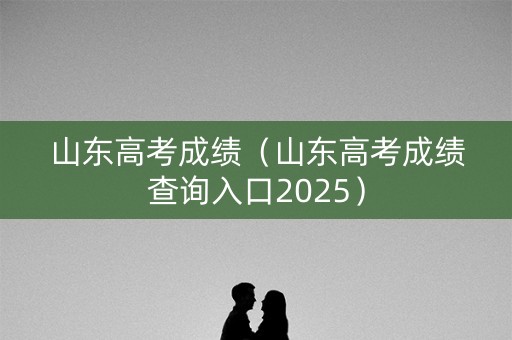 山东高考成绩(山东高考成绩查询入口2025) 山东高考成绩(山东高考成绩查询入口2025)