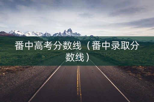 番中高考分数线(番中录取分数线) 番中高考分数线(番中录取分数线)