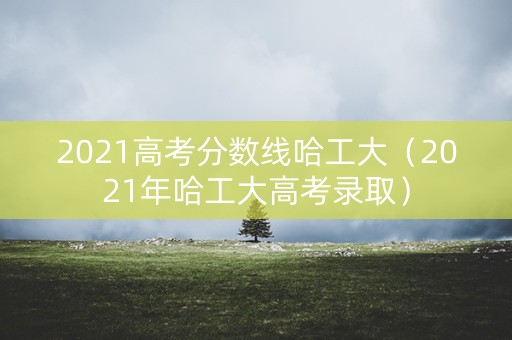 2021高考分数线哈工大（2021年哈工大高考录取）