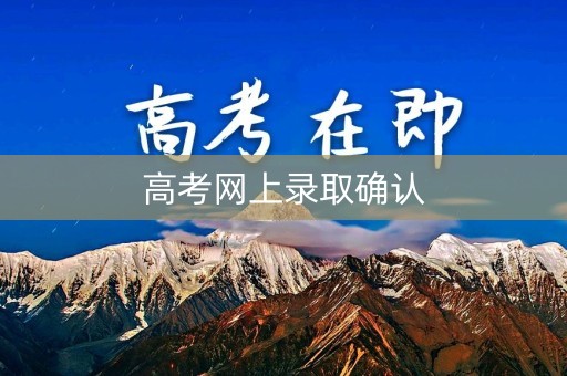 高考网上录取确认