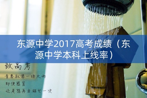 东源中学2017高考成绩（东源中学本科上线率）
