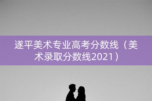 遂平美术专业高考分数线（美术录取分数线2021）