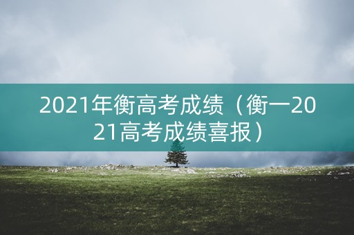 2021年衡高考成绩（衡一2021高考成绩喜报）