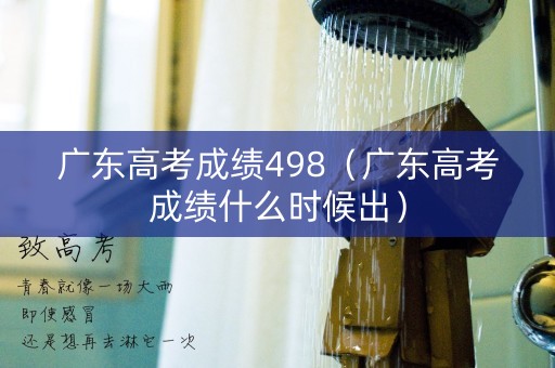 广东高考成绩498（广东高考成绩什么时候出）