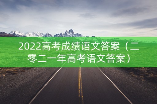 2022高考成绩语文答案（二零二一年高考语文答案）