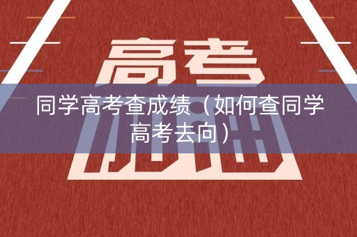 同学高考查成绩(如何查同学高考去向) 同学高考查成绩(如何查同学高考去向)