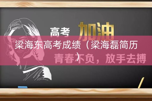 梁海东高考成绩（梁海磊简历）