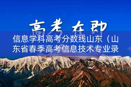 信息学科高考分数线山东（山东省春季高考信息技术专业录取分数线）