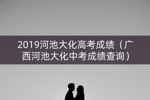 2019河池大化高考成绩（广西河池大化中考成绩查询）