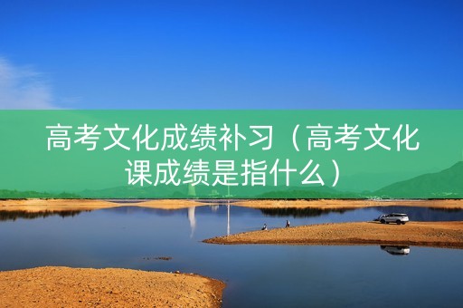 高考文化成绩补习（高考文化课成绩是指什么）