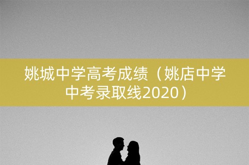 姚城中学高考成绩（姚店中学中考录取线2020）
