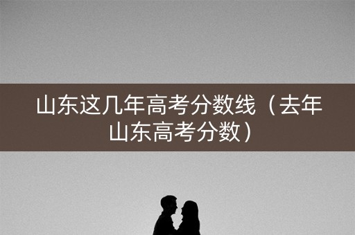 山东这几年高考分数线（去年山东高考分数）