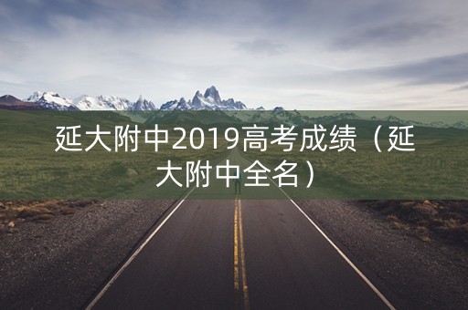 延大附中2019高考成绩（延大附中全名）