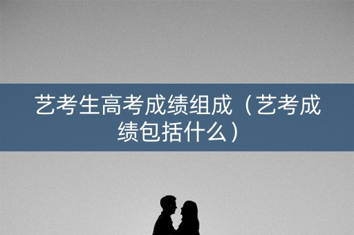 艺考生高考成绩组成（艺考成绩包括什么）