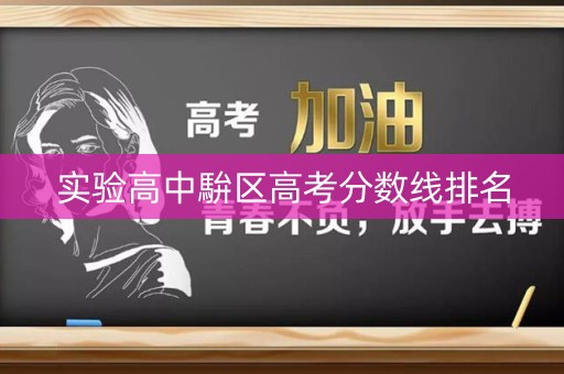 实验高中䮁区高考分数线排名